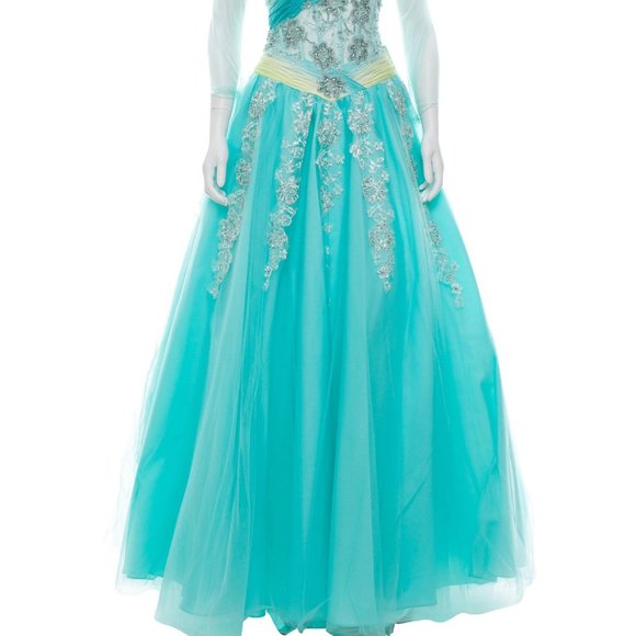 STUNNING !!!TERANI COUTURE Embellished Sleeveless Gown NWT XS  US 2 - Picture 3 of 5